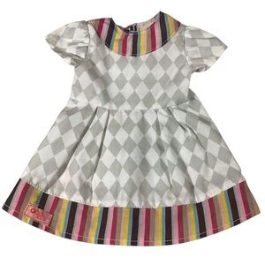 OG Our Generation Doll Dress Diamonds Checks Stripes